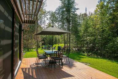 Québec, Extérieur, Paysage, Logement, Véranda, Chaise, Terrasse
