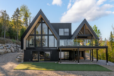 Québec, Logement, Chalet, Maison, Vélo, Design D'intérieur, Gazon