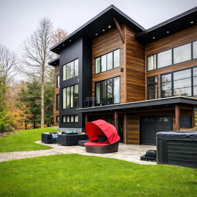 Québec, Design D'intérieur, Herbe, Abri, Pelouse, Logement, Canapé