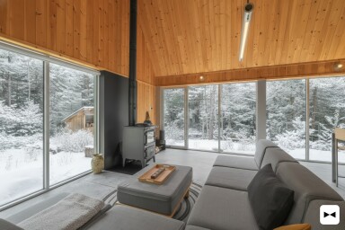 Nature,, Indoors, Interior Design, Living Room, Wood, Remote Control, Couch
