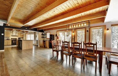 Québec, Design D'intérieur, Bois, Plancher, Plancher, Bois Franc, Salle À Manger