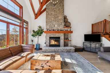 Québec, Indoors, Interior Design, Fireplace, Home Decor, Living Room, Table