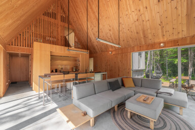 Québec, Intérieur, Design D'intérieur, Bois, Salon, Logement, Loft
