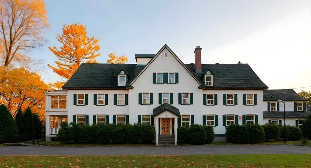 Nature,, Building, Housing, House, Manor, Grass, Plant