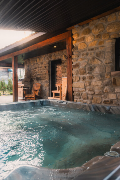 Canada, Bain À Remous, Baignoire, Chaise, Mobilier, Piscine, Piscine