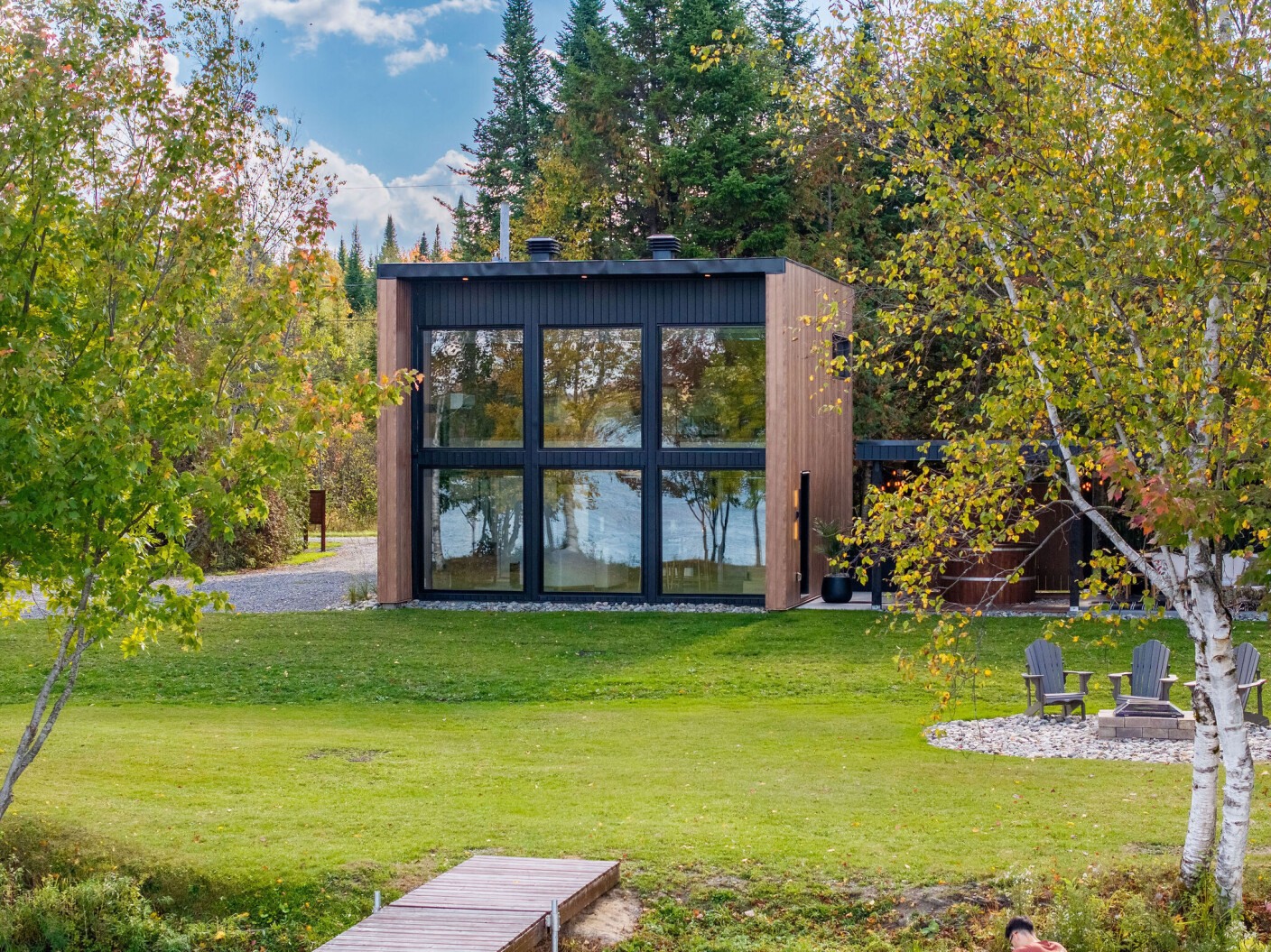 Chalet Maka avec spa au bord de l’eau