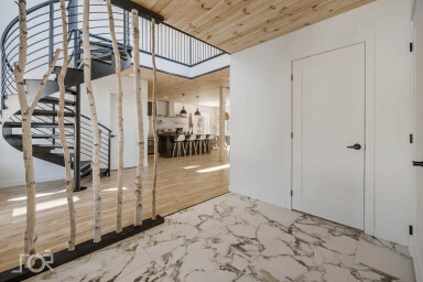 Québec, Indoors, Interior Design, Floor, Foyer, Housing, Staircase