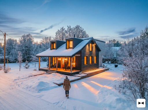 Nature,, Building, Housing, House, Cabin, Person, Chair