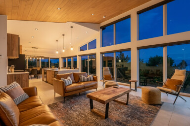 Cottage, Living Room, Interior Design, Home Decor, Couch, Flooring, Table