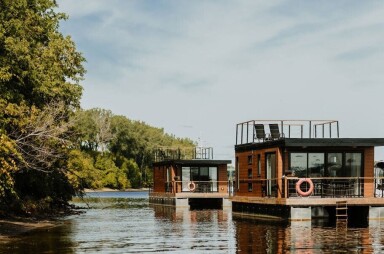 Canada, Nature, Plein Air, Paysage, Bord De Lac, Bâtiment, Bateau