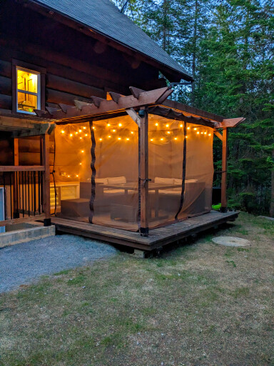Québec, Logement, Véranda, Extérieur, Abri, Terrasse, Pergola