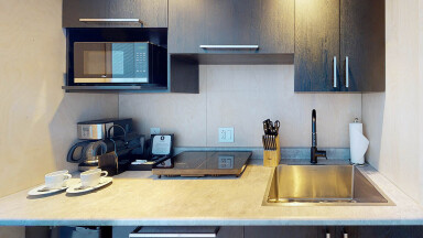 Chalet, Évier, Intérieur, Design D'intérieur, Cuisine, Micro-Ondes, Tasse