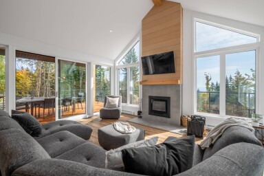 Canada, French Window, Window, Furniture, Living Room, Interior Design, Couch