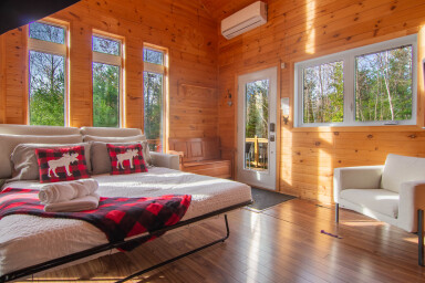 Nature,, Interior Design, Wood, Hardwood, Stained Wood, Bed, Wood Panels