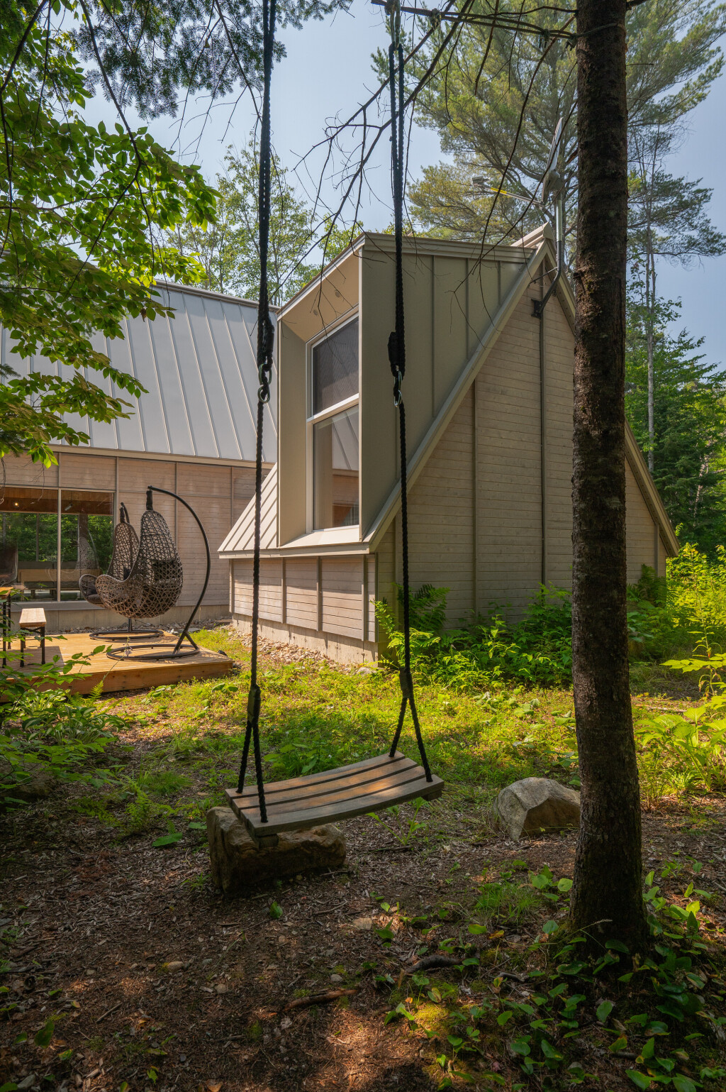 Nature, À L'extérieur, Abri, Herbe, Arbre, Balançoire, Logement