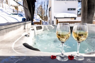 Québec, Verre, Baignoire, Alcool, Verre À Vin, Bain À Remous, Extérieur
