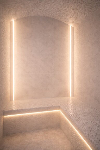 Chalet, Éclairage, Angle, Intérieur, Design D'intérieur