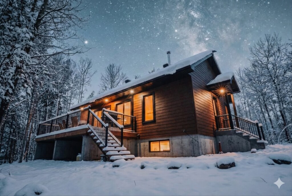 Nature,, Building, Housing, House, Cabin, Cabin In The Woods, Staircase