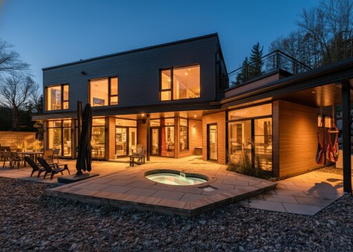 Québec, Passerelle, Logement, Chaise, Maison, Patio, Porte