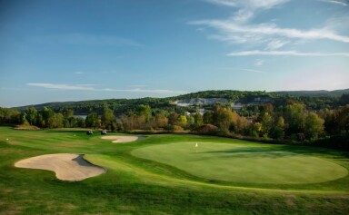 Québec, Field, Outdoors, Nature, Lake, Water, Golf Course