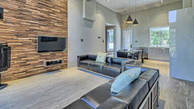 Chalet, Intérieur, Design D'intérieur, Salon, Décoration D'intérieur, Canapé, Moniteur