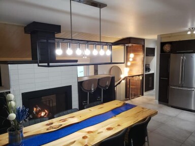 Nature,, Indoors, Interior Design, Refrigerator, Table, Chair, Dining Table