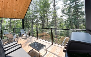 Québec, Nature, Outdoors, Scenery, Chair, Desk, Lakefront