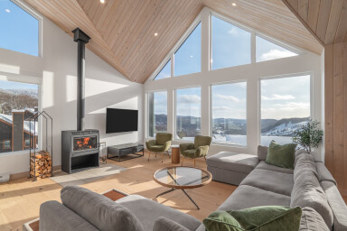 Canada, Design D'intérieur, Salon, Cheminée, Canapé, Décoration D'intérieur, Table