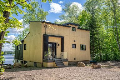 Canada, Nature, Extérieur, Paysage, Chalet, Abri, Design D'intérieur