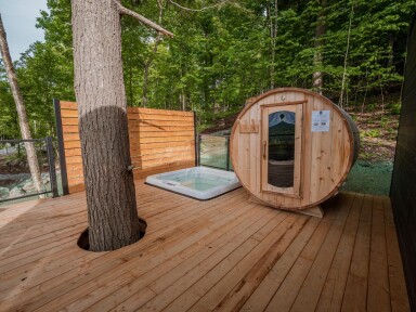 Québec, Design D'intérieur, Bois, Bois Dur, Bois Teinté, Baignoire, Boîtier