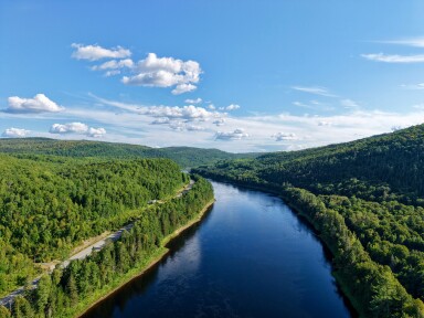 Chalet, Extérieur, Nature, Eau, Végétation, Rivière, Vue Aérienne