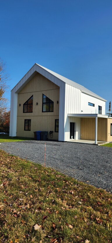 Canada, À L'extérieur, Abri, Gravier, Route, Herbe, Logement