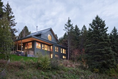 Québec, Tree, Fir, Scenery, Cottage, Housing, Pine