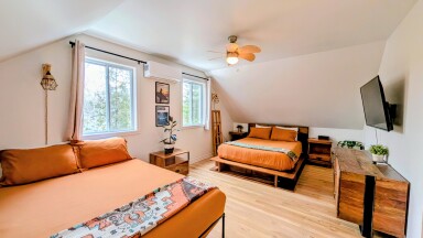 Canada, Interior Design, Computer Hardware, Monitor, Screen, Home Decor, Ceiling Fan
