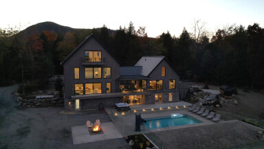 Québec, Housing, Villa, Pool, Water, Swimming Pool, Outdoors