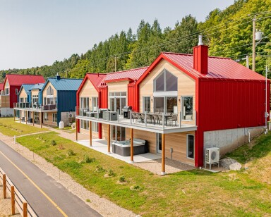 Québec, Banlieue, Boîte, Logement, Maison, Extérieur, Quartier