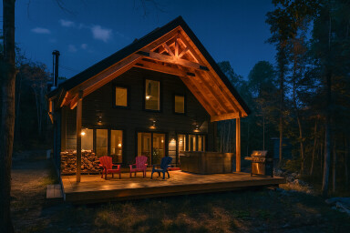 Canada, Bâtiment, Logement, Chaise, Mobilier, Maison, Cabine