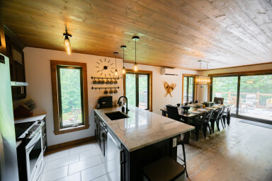 Canada, Design D'intérieur, Bois, Salle À Manger, Table À Manger, Sol