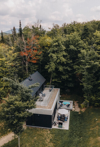 Québec, Extérieur, Paysage, Arbre, Végétation, Bois, Bâtiment
