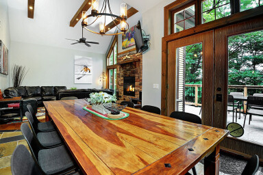 Cottage, Wood, Interior Design, Table, Hardwood, Stained Wood, Tabletop