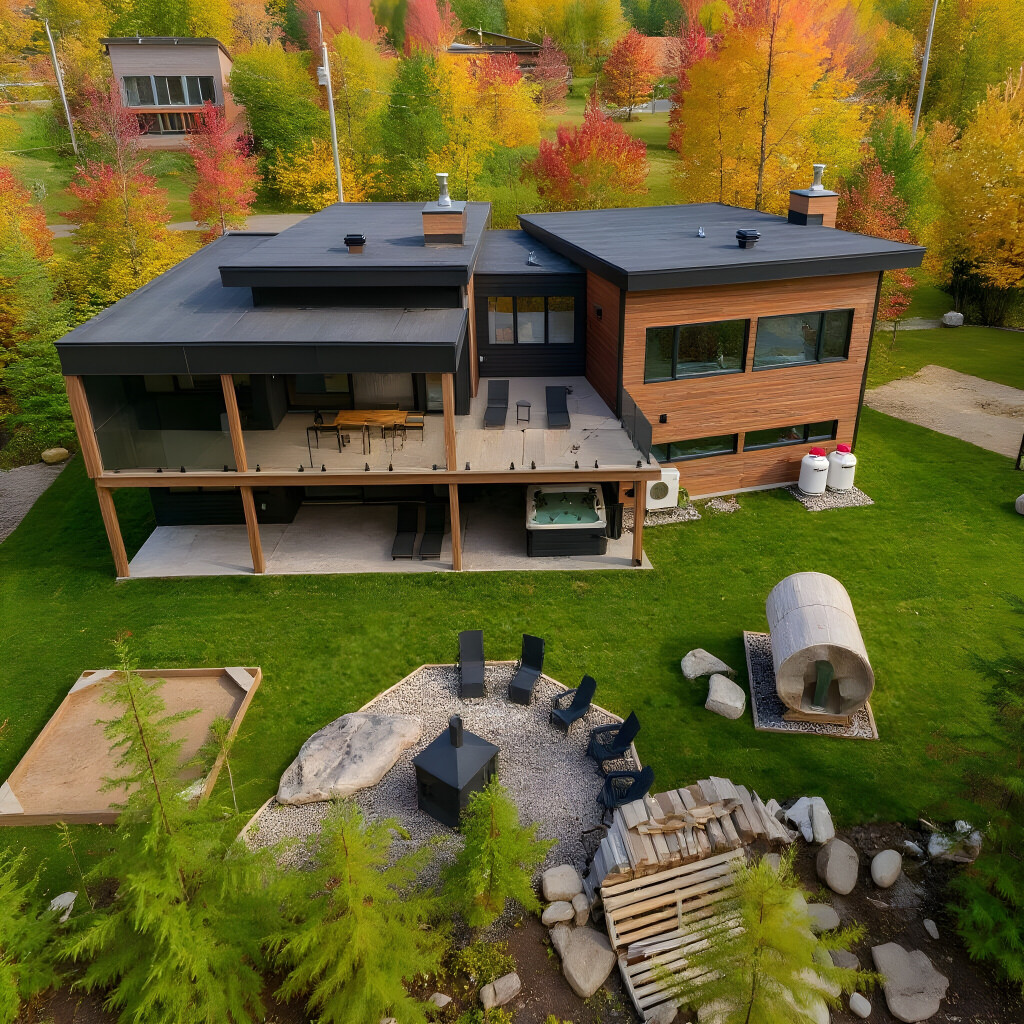 Nature,, Grass, Backyard, Outdoors, Tree, Building, Shelter