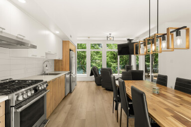 Cottage, Indoors, Interior Design, Wood, Kitchen, Chair, Dining Room