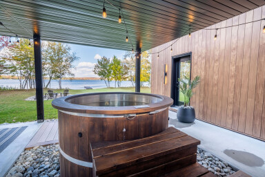 Québec, Intérieur, Design D'intérieur, Baignoire, Bain À Remous, Bois