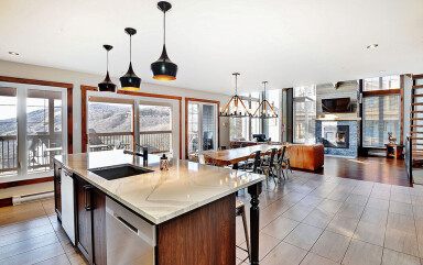 Canada, Intérieur, Design D'intérieur, Cuisine, Évier, Penthouse, Îlot De Cuisine