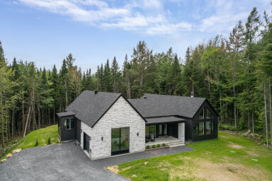 Québec, Arbre, Logement, Extérieur, Chalet, Maison, Paysage