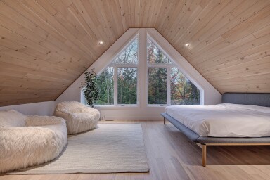 Chalet, Intérieur, Design D'intérieur, Logement, Loft, Bois, Bois Dur