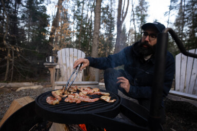 Canada, Barbecue, Adulte, Homme, Homme, Personne, Lunettes