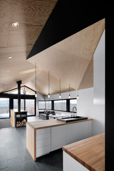 Québec, Indoors, Interior Design, Kitchen, Wood, Plywood, Floor