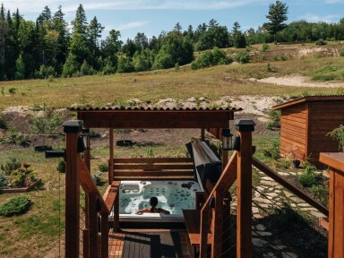 Nature,, Tub, Hot Tub, Porch, Scenery, Interior Design, Wood