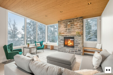 Canada, Intérieur, Design D'intérieur, Cheminée, Mobilier, Salon, Décoration D'intérieur